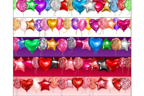 Download Banners with Helium Balloons - Balloons Collection