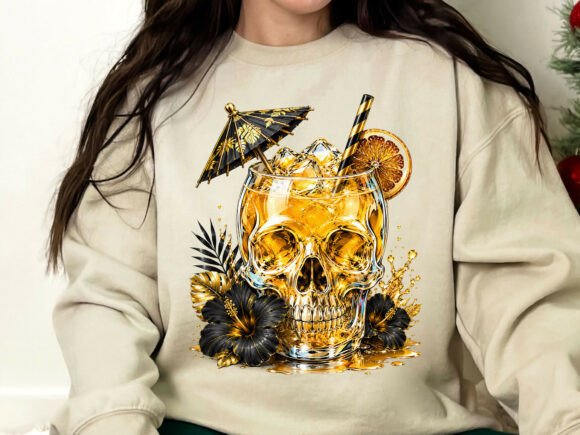 Download Gold Skull Cocktail Tropical Drink PNG - Cocktail Collection