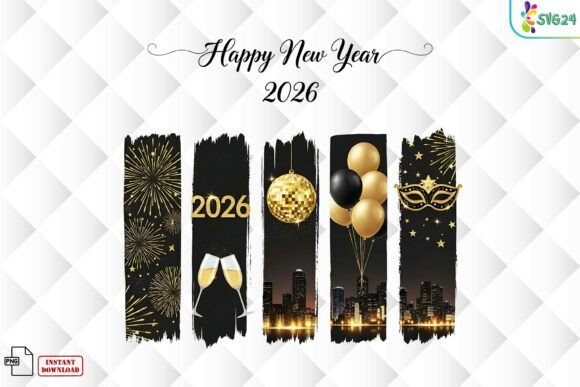 Download Happy New Year 2026 Gold Party PNG - Premium Resources