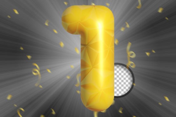 Download Numbers 3d Gold Helium Balloons. - Balloons Collection